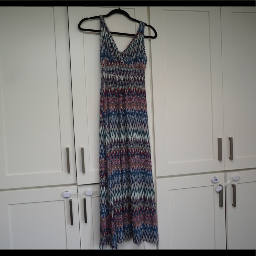 Zig zag maxi dress knit